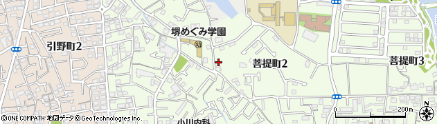大阪府堺市東区菩提町2丁10周辺の地図