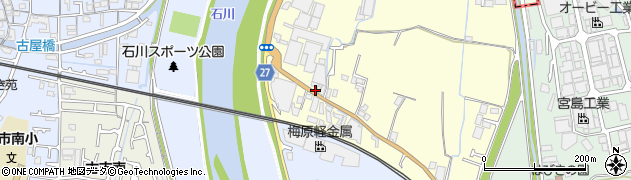 大阪府羽曳野市川向184周辺の地図