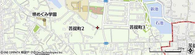 大阪府堺市東区菩提町2丁69周辺の地図