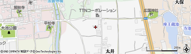 大阪府堺市美原区太井38周辺の地図