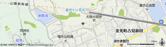 岡山県浅口市金光町占見新田1716周辺の地図
