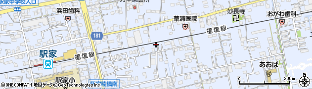広島県福山市駅家町万能倉1043周辺の地図