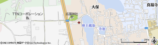 大阪府堺市美原区大保258周辺の地図