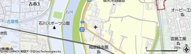 大阪府羽曳野市川向185周辺の地図