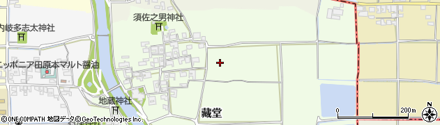 奈良県田原本町（磯城郡）藏堂周辺の地図