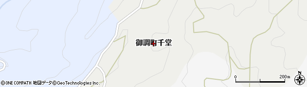 広島県尾道市御調町千堂周辺の地図