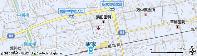 広島県福山市駅家町万能倉1302周辺の地図