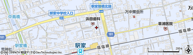 広島県福山市駅家町万能倉1308周辺の地図