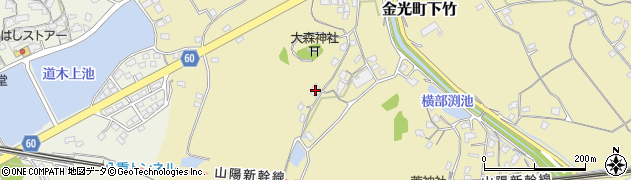 岡山県浅口市金光町下竹746周辺の地図