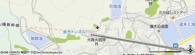 岡山県浅口市金光町占見新田1611周辺の地図