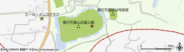 景行天皇陵周辺の地図