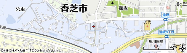 奈良県香芝市穴虫198周辺の地図