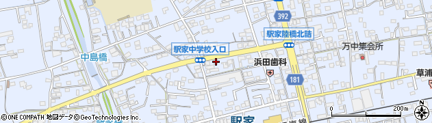 広島県福山市駅家町万能倉1400周辺の地図