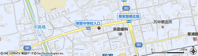 広島県福山市駅家町万能倉1398周辺の地図