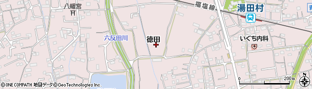 広島県福山市神辺町（徳田）周辺の地図