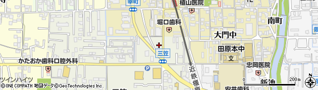 ぼちぼちのたこ焼き屋　田原本店周辺の地図