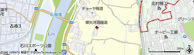 大阪府羽曳野市川向199周辺の地図