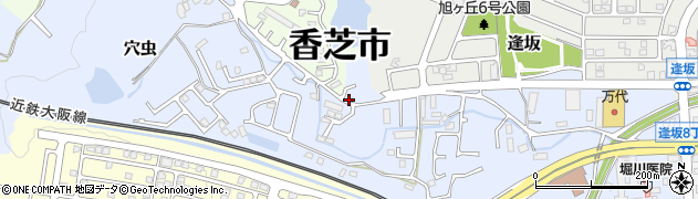 奈良県香芝市穴虫214周辺の地図