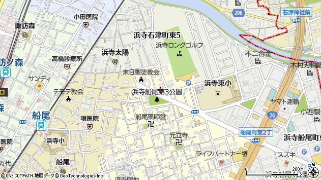 〒592-8342 大阪府堺市西区浜寺船尾町西の地図
