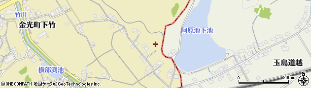 岡山県浅口市金光町下竹1190周辺の地図