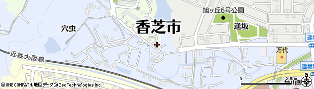 奈良県香芝市上中1181周辺の地図