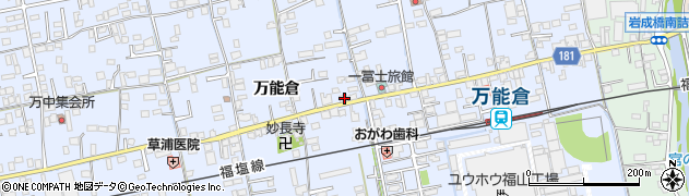 広島県福山市駅家町万能倉431周辺の地図