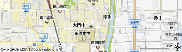 奈良県田原本町（磯城郡）大門東周辺の地図