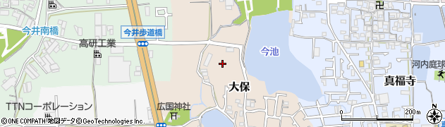 大阪府堺市美原区大保周辺の地図