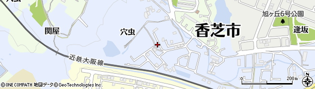 奈良県香芝市穴虫602-3周辺の地図