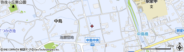 広島県福山市駅家町（中島）周辺の地図