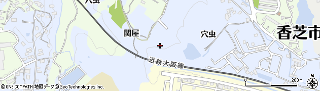 奈良県香芝市穴虫462周辺の地図