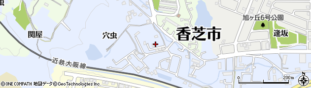 奈良県香芝市穴虫612周辺の地図