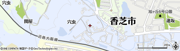 奈良県香芝市穴虫602周辺の地図