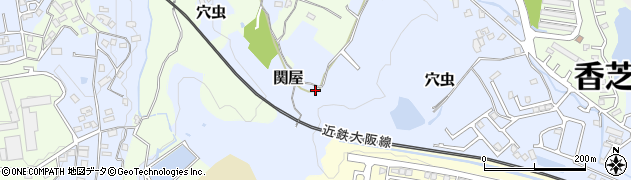 奈良県香芝市穴虫459周辺の地図