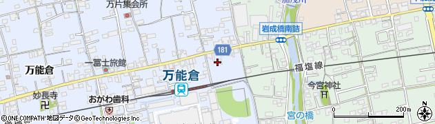 広島県福山市駅家町万能倉18周辺の地図