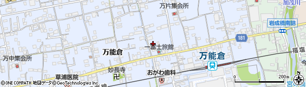 広島県福山市駅家町万能倉224周辺の地図