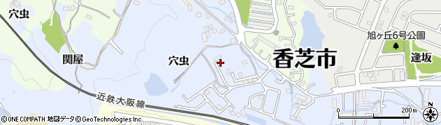 奈良県香芝市穴虫602-12周辺の地図