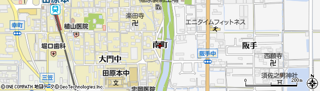 奈良県田原本町（磯城郡）南町周辺の地図