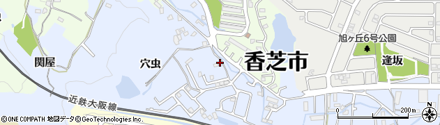 奈良県香芝市穴虫611周辺の地図