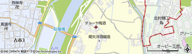 大阪府羽曳野市川向212周辺の地図