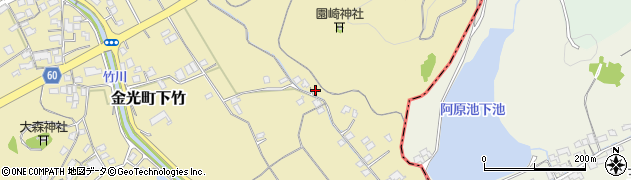 岡山県浅口市金光町下竹1907周辺の地図