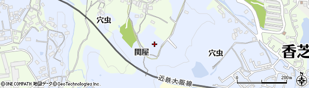奈良県香芝市穴虫311周辺の地図