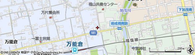 広島県福山市駅家町万能倉13周辺の地図