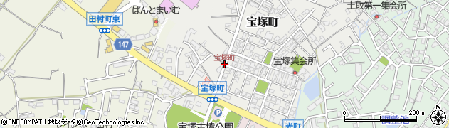 宝塚町周辺の地図