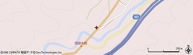 広島県山県郡安芸太田町上筒賀631周辺の地図