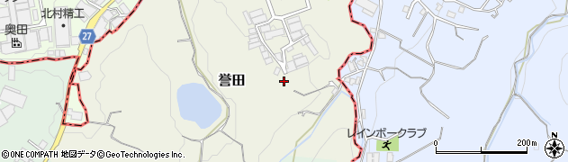 大阪府羽曳野市誉田周辺の地図