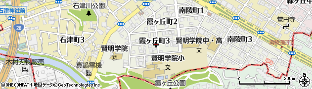 大阪府堺市堺区霞ヶ丘町周辺の地図