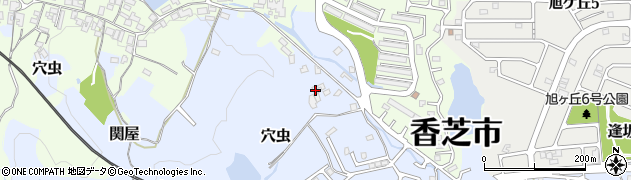 奈良県香芝市穴虫597周辺の地図