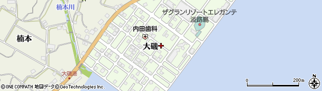 兵庫県淡路市大磯周辺の地図