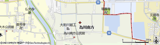 奈良県田原本町（磯城郡）為川南方周辺の地図